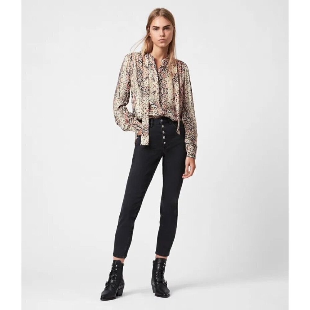 All Saints Toni Arietta animal print southwestern Shirt - Picture 3 of 11